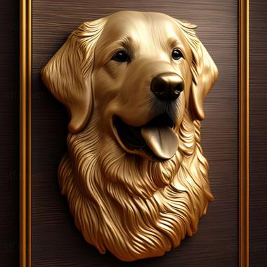 3D model golden retriever (STL)